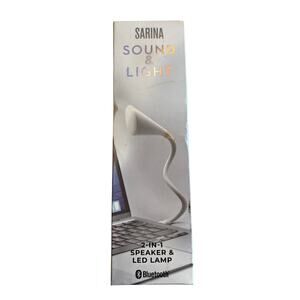 NIB Sarina Sound & Light 2-in-1 Speaker & LED Lamp